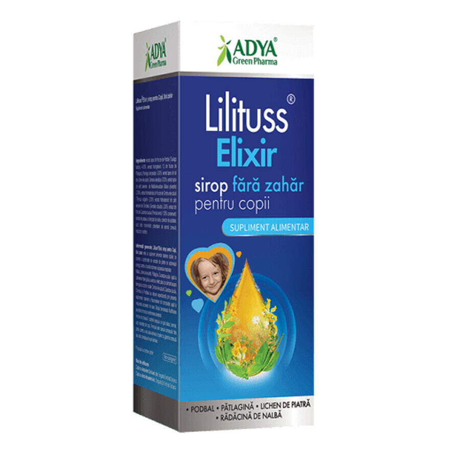 Sciroppo per bambini Lilituss Elixir, 200 ml, Adya