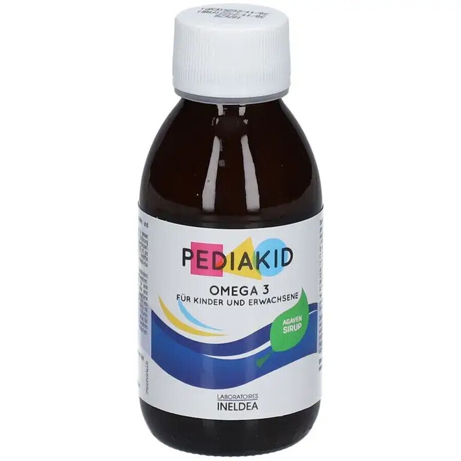 Sirop pour bébé Oméga 3 et Vitamine A,C,D,E au goût de cola, 125 ml, Pediakid