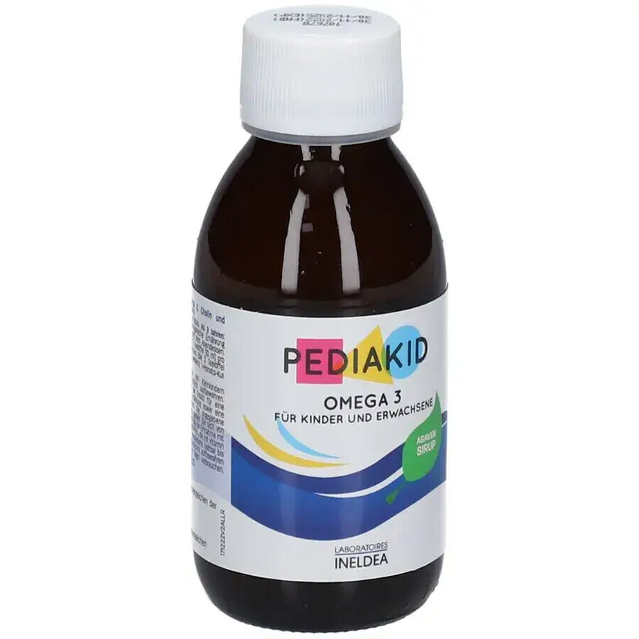 Sirop pour bébé Oméga 3 et Vitamine A,C,D,E au goût de cola, 125 ml, Pediakid