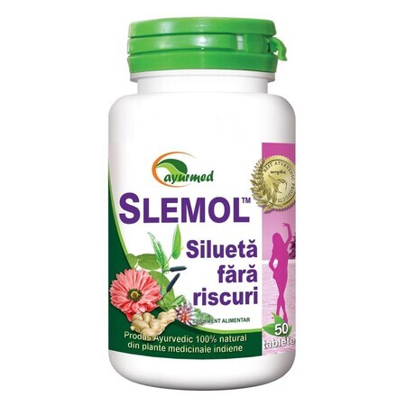 Slemol, 50 comprimidos, Ayurmed