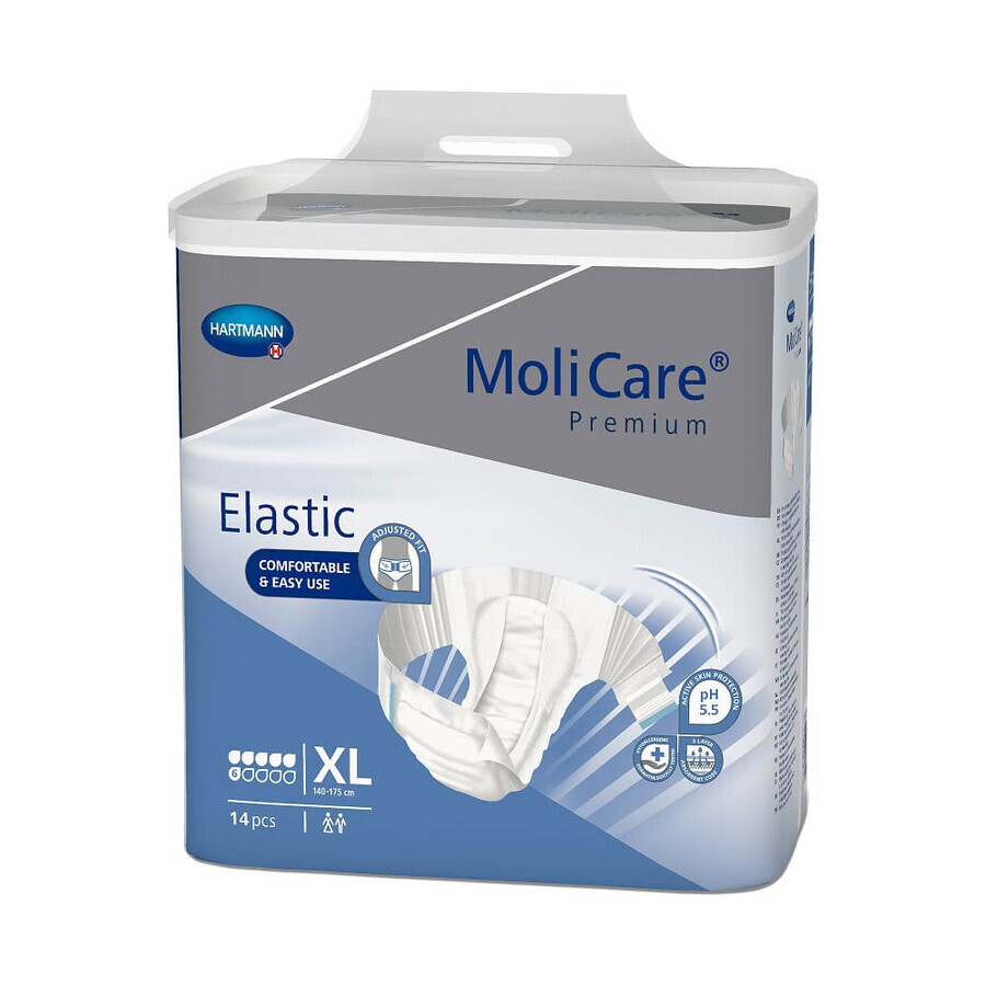 MoliCare Premium Elastische Incontinentie Brief 6 PIC maat XL (165274), 14 stuks, Hartmann