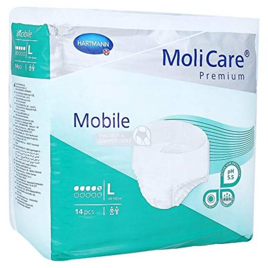 Slip d'incontinence Mobile XL MoliCare (915834), 14 pièces, Hartmann