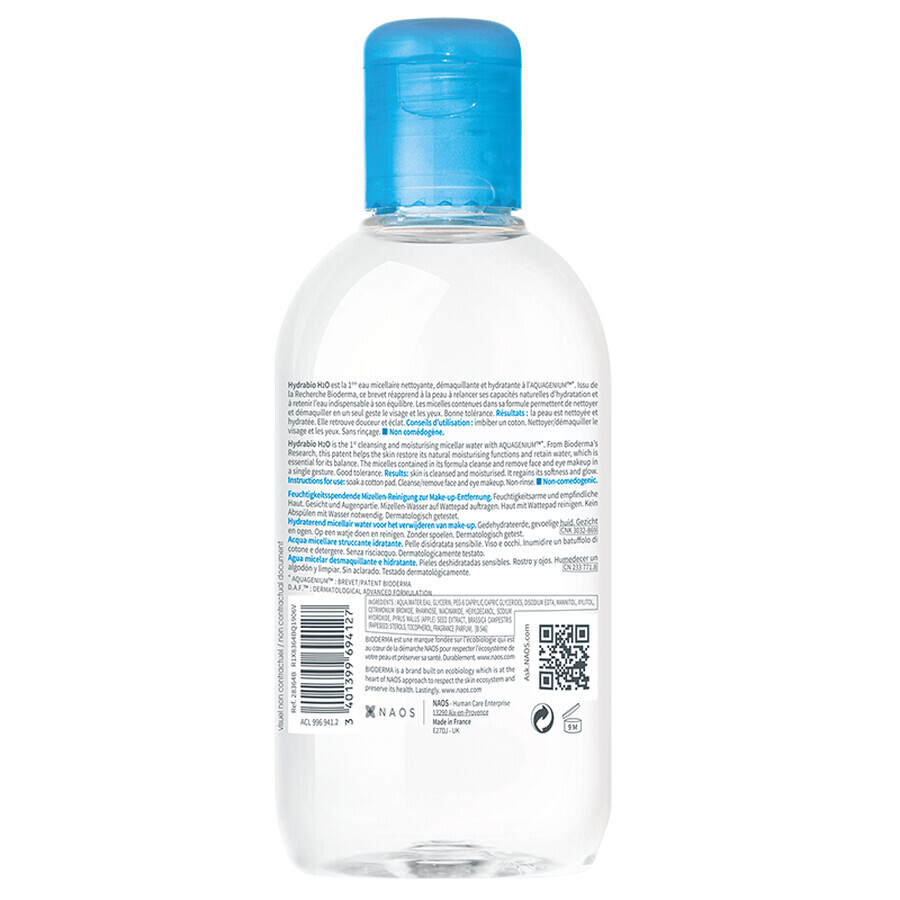 Bioderma Hydrabio H2O Moisturizing Micellar Solution 250 ml