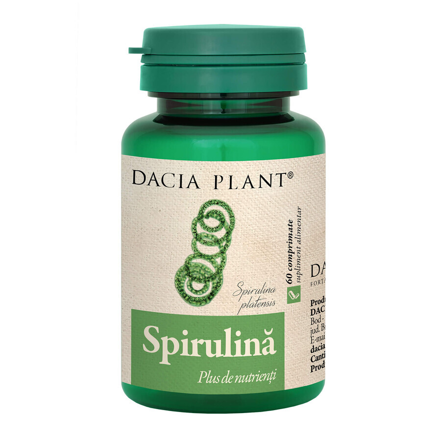 Spirulina, 60 tabletten, Dacia Plant