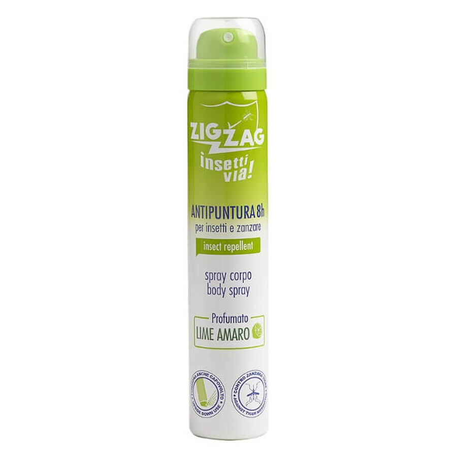 Spray corpo contro zanzare e insetti Lime Amaro, 100 ml, Zig Zag