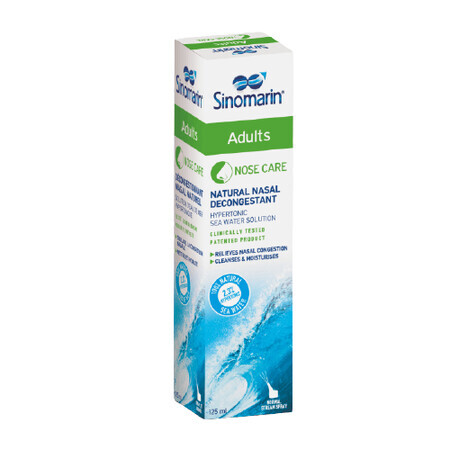 Sinomarin neusspray voor volwassenen, 125 ml, Gerolymatos International