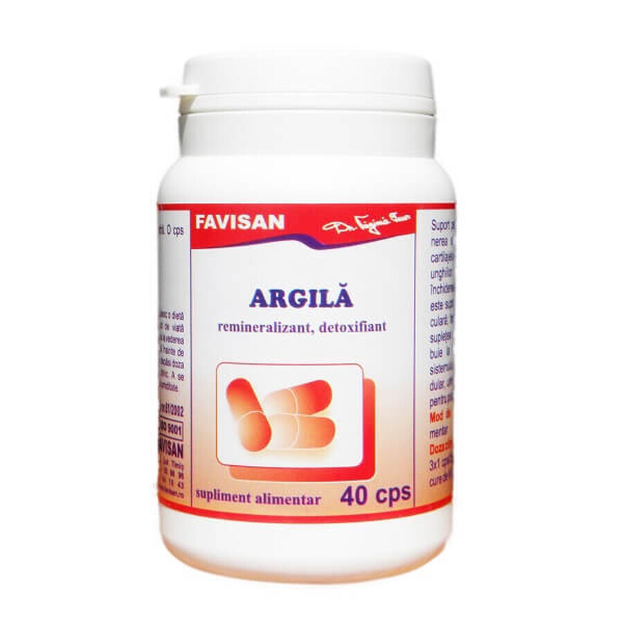 Argile, 40 gélules, Favisan