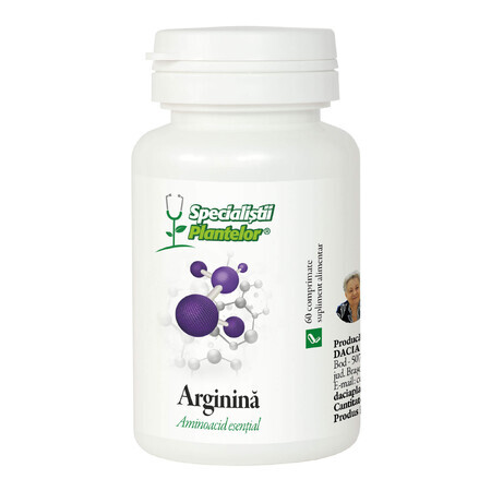 Arginine, 60 tablets, Dacia Plant