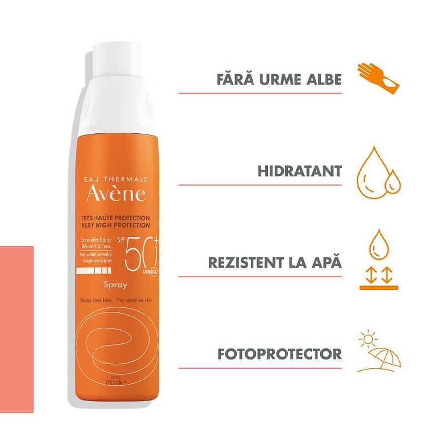 Avene Zonnebeschermingsspray SPF 50+, 200 ml, Pierre Fabre