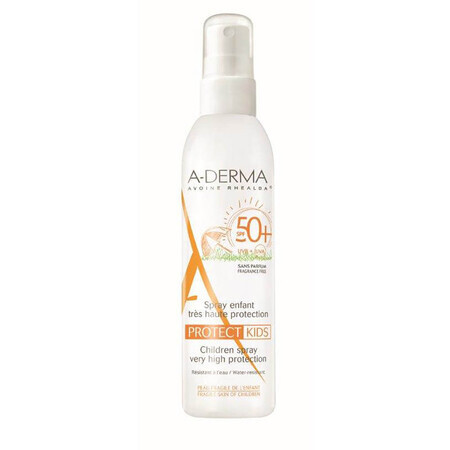 A-Derma Protect Zonnebeschermingsspray voor kinderen SPF 50+, 200 ml