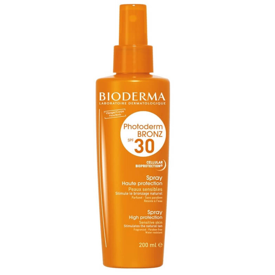 Bioderma Photoderm - Bronz Spray SPF30 Pelle Sensibile Chiara, 200ml