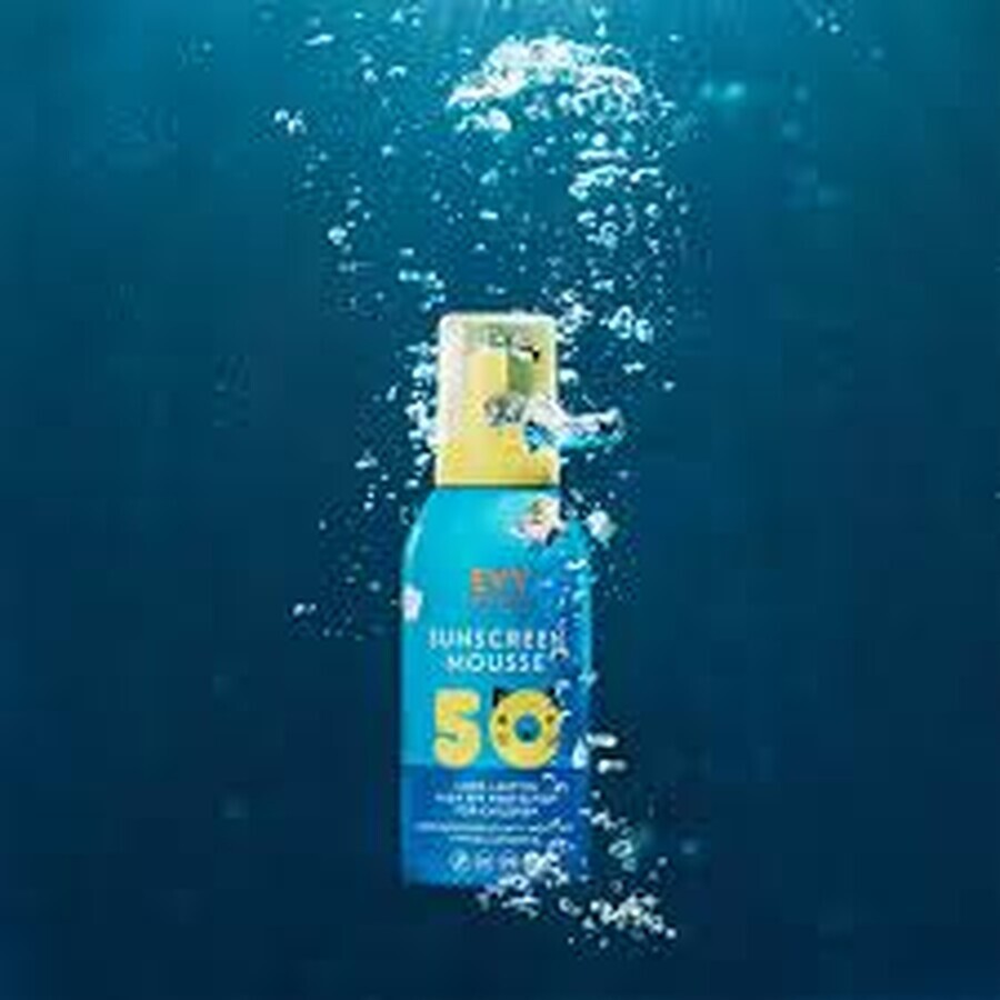 Schiuma viso e corpo per bambini SPF 50, 150 ml, Evy Technology