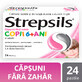 Strepsils Suikervrij met aardbeiensmaak kinderen 6+ jaar, 24 tabletten, Reckitt Benckiser Healthcare