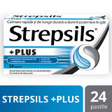 Strepsils Plus, 24 compresse, Reckitt Benckiser Healthcare