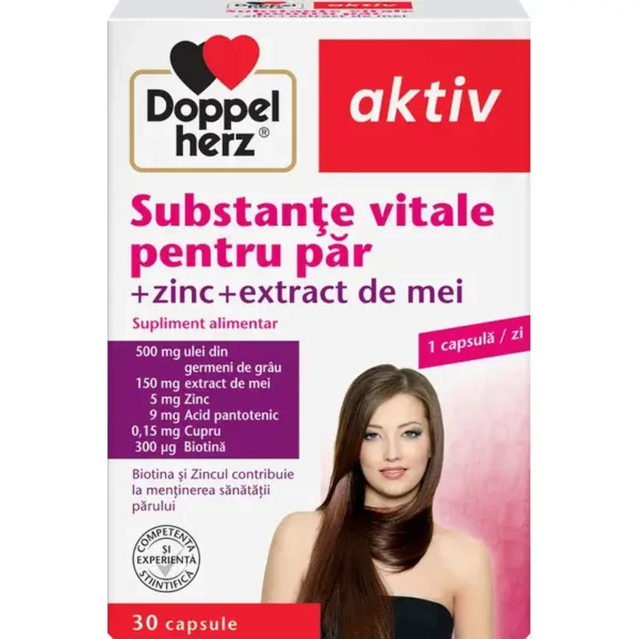 Essentiële stoffen voor het haar, 30 capsules, Doppelherz