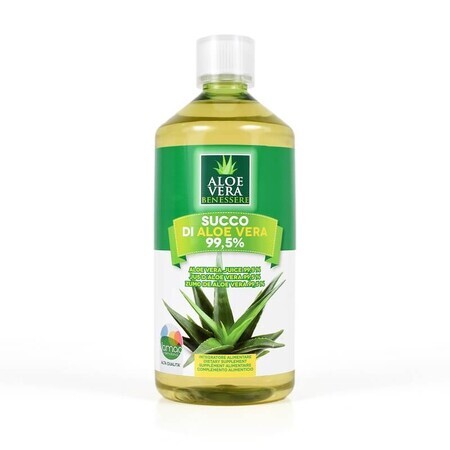 Zumo de Aloe Vera Ecológico, 1000 ml, Benessere