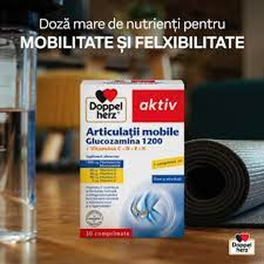 Articulații mobile Glucozamină 1200, 30 comprimate, Doppelherz