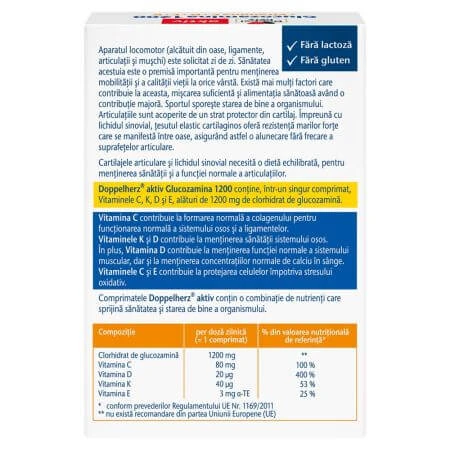 Glucosamine 1200 Mobilité Articulaire, 30 comprimés, Doppelherz