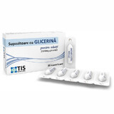 Glycerine suppositories for adults, 10 pieces, Țis Farmaceutic