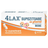 Glycerine suppositories for babies 4Lax, 12 pieces, Solacium Pharma