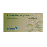 Suppositoires à la glycérine pour adultes, 12 pièces, Sintofarm