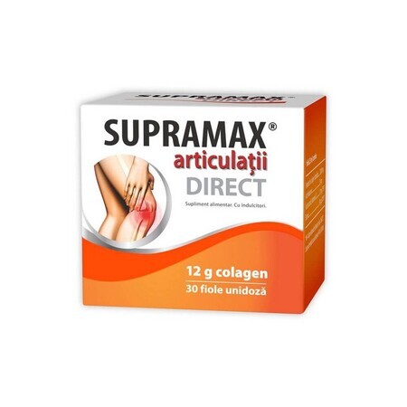 Supramax Gewrichten Direct 12g collageen, 30 flesjes, Zdrovit