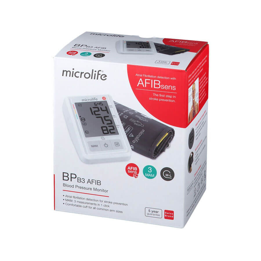 Sfigmomanometro elettronico BP B3 AFIB, 1 pezzo, Microlife