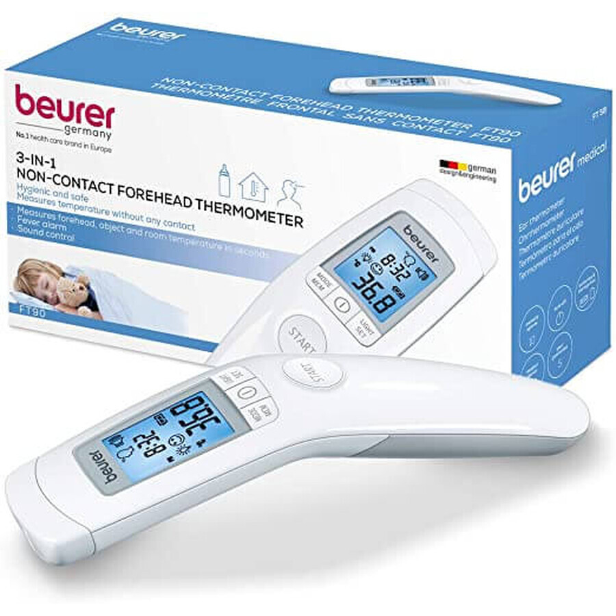 Thermomètre médical sans contact, FT90, Beurer