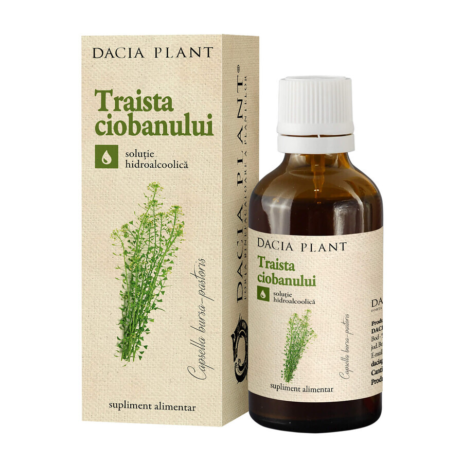 Tinctura de Traista Ciobanului, 50 ml, Dacia Plant