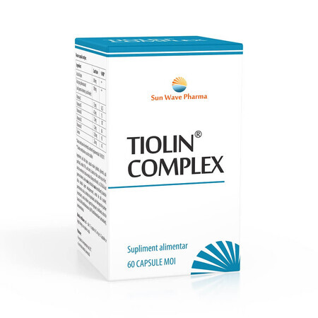 Complexe Tiolin, 60 gélules, Sun Wave Pharma