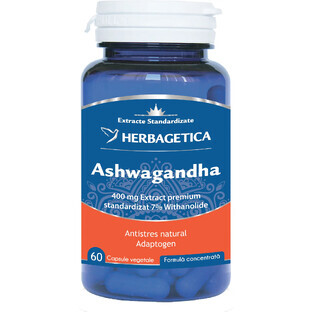 Ashwagandha, 60 capsules, Herbagetica