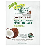 Dry Hair Treatment with Coconut Milk, Keratin and Silk Protein Protein Pack, 60 g, Palmer's