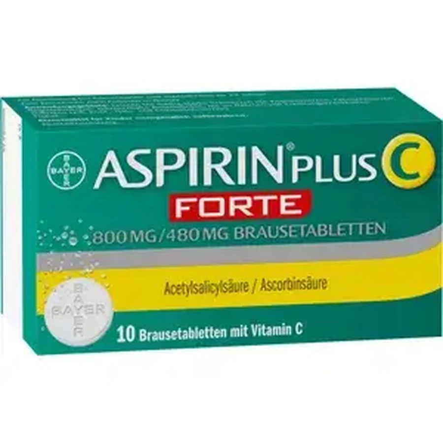 Aspirin Plus C Forte 800 mg/480 mg, 10 Brausetabletten, Bayer