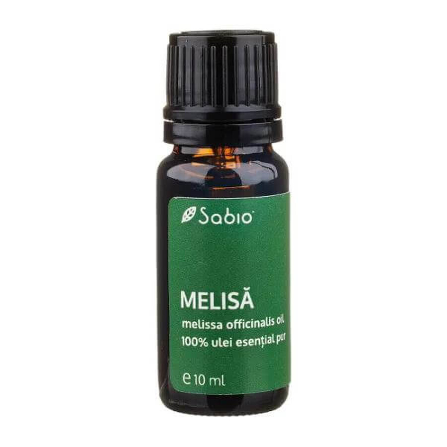 Ulei 100% pur esențial Melisa, 10 ml, Sabio