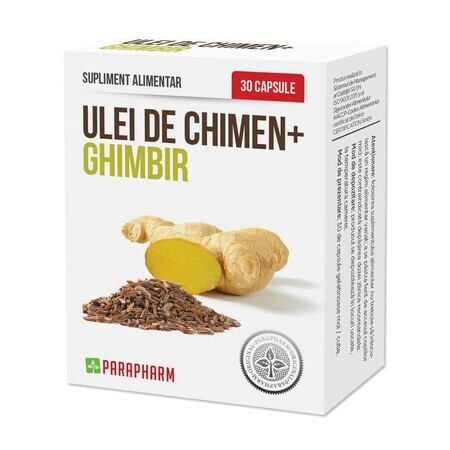 Huile de Cumin + Gingembre, 30 gélules, Parapharm