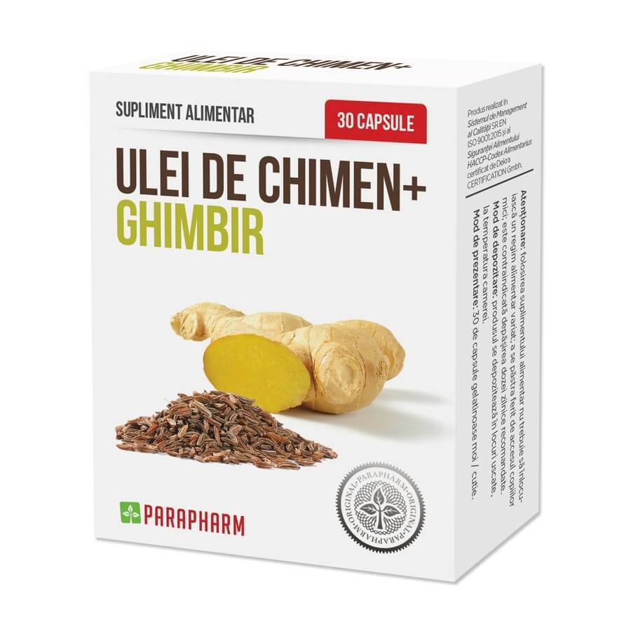 Huile de Cumin + Gingembre, 30 gélules, Parapharm