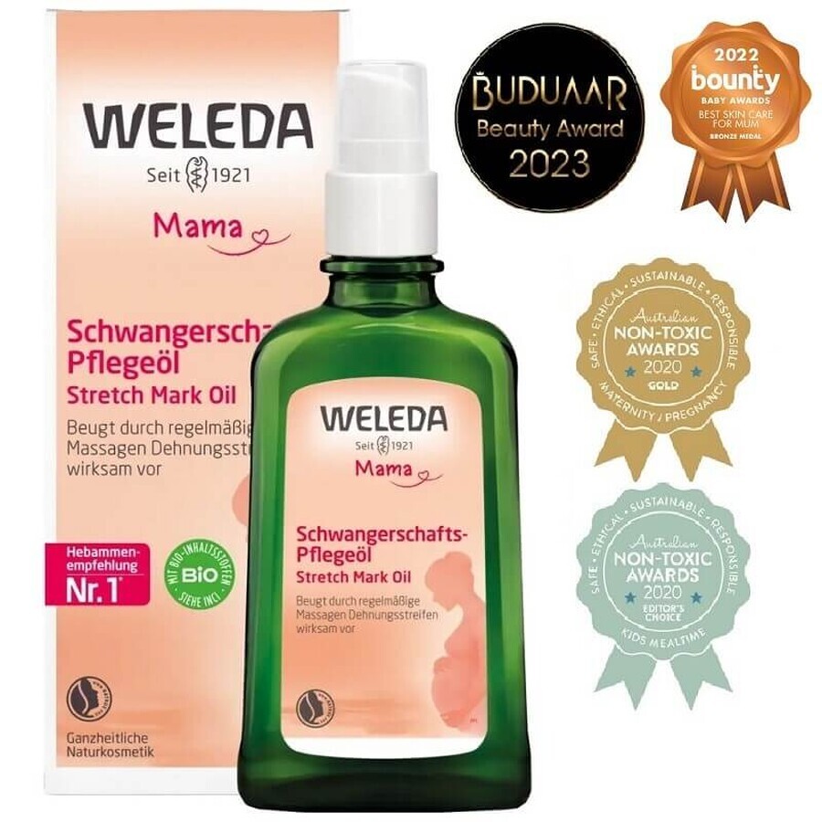 Olio per il corpo per la gravidanza, 100 ml, Weleda