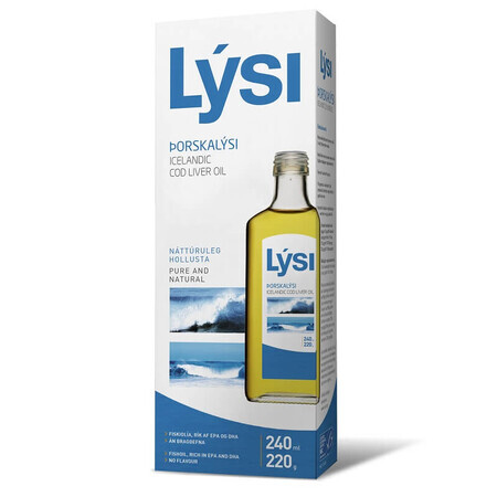 Aceite de hígado de bacalao, 240 ml, Lysi