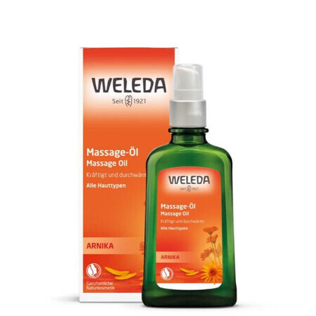 Massageolie met arnica-extract, 100ml, Weleda