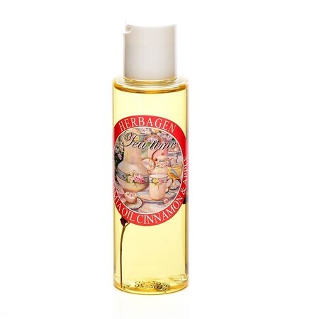 Massageolie met macadamia, appel en kaneel, 100 ml, Herbagen