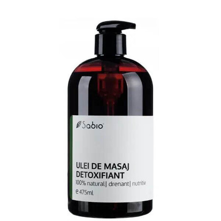 Natürliches entgiftendes Massageöl, 475 ml, Sabio