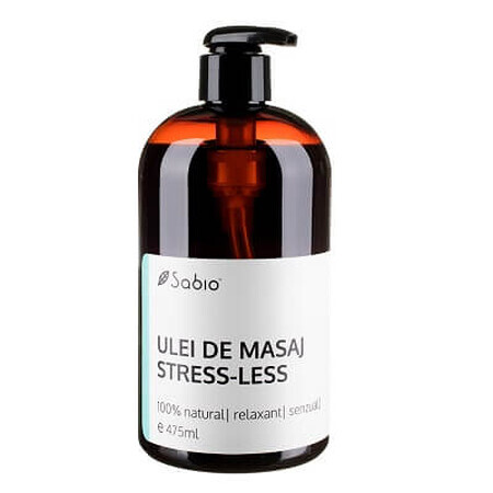 Stressvrije massageolie, 475 ml, Sabio