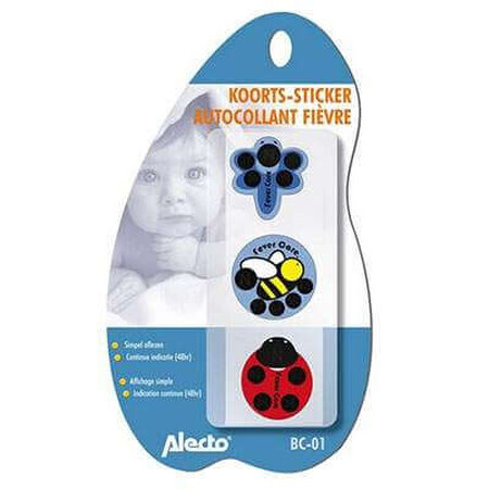 Koorts screeningsstickers, 3 stuks, Alecto