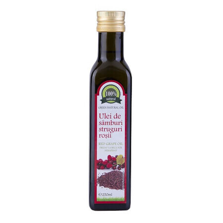 Huile de pépins de raisin rouge pure, non raffinée et pressée à froid, 250 ml, Carmita Classic