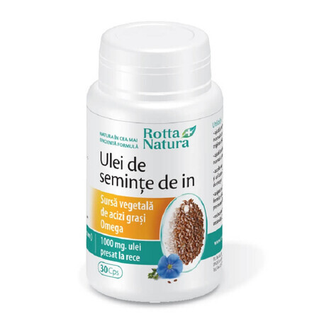 Lijnzaadolie, 30 capsules, Rotta Natura