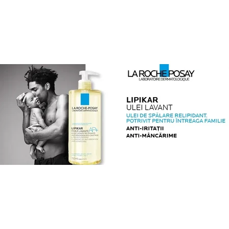 La Roche-Posay Lipikar AP+ rückfettendes Reinigungsöl für trockene atopische Haut, 750 ml
