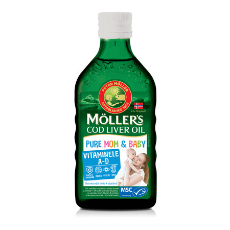 Pure Mam &amp; Baby levertraan, 250 ml, Möller's