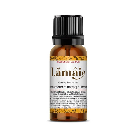 Olio essenziale di limone, 10 ml, Steaua Divina