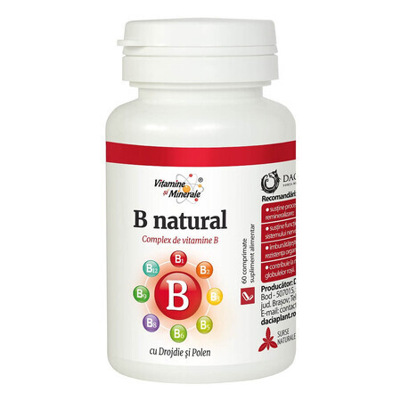 B Natural, 60 tabletten, Dacia Plant