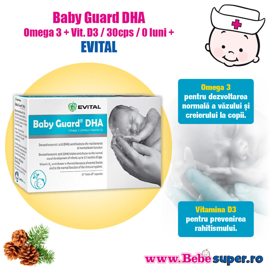 Baby Guard DHA, 30 capsules, Evital